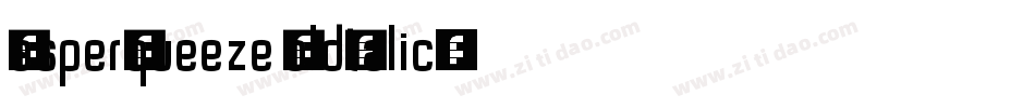 JasperSqueeze BoldItalic字体转换